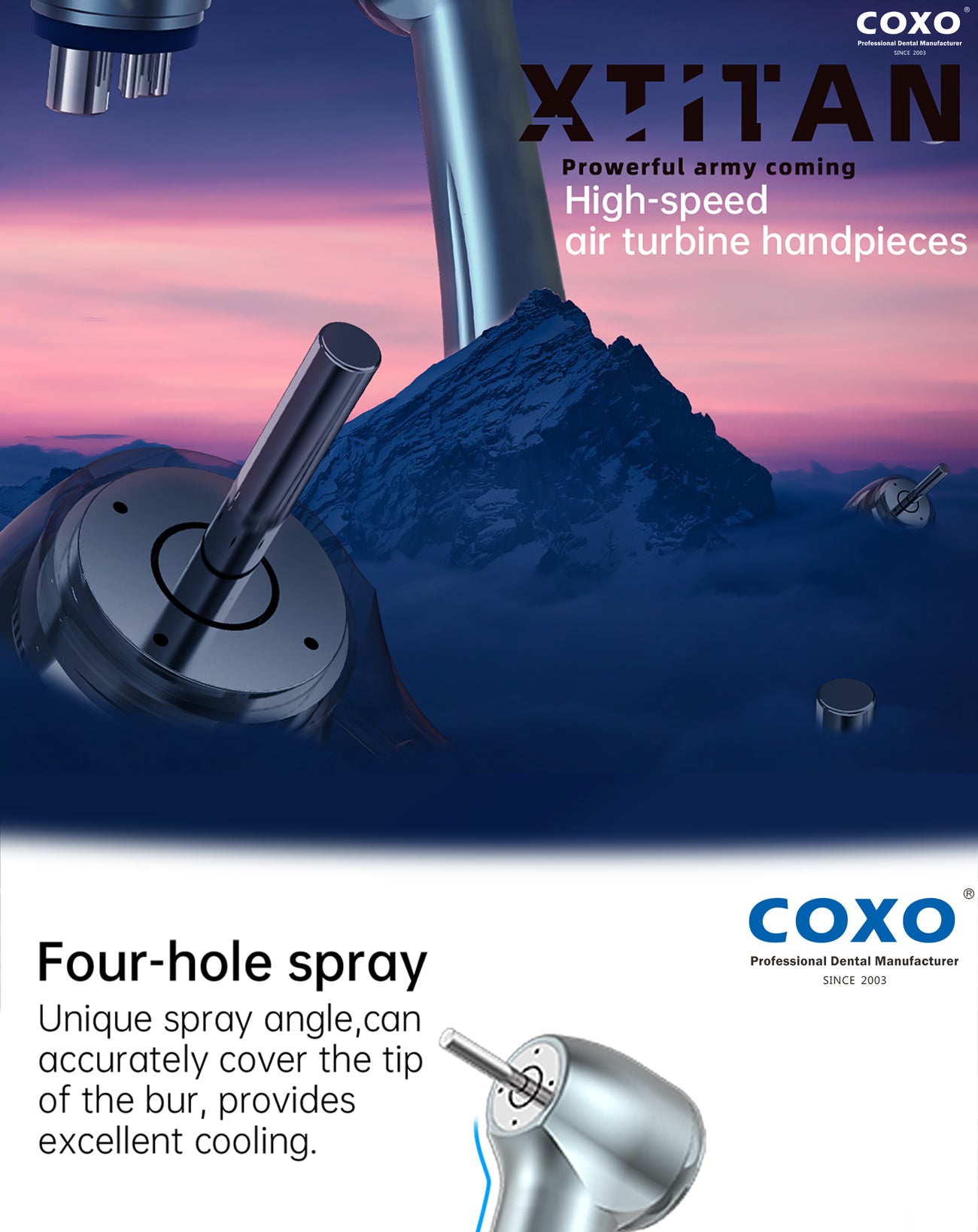 COXO CX207-B XTITAN High-Speed Handpiece