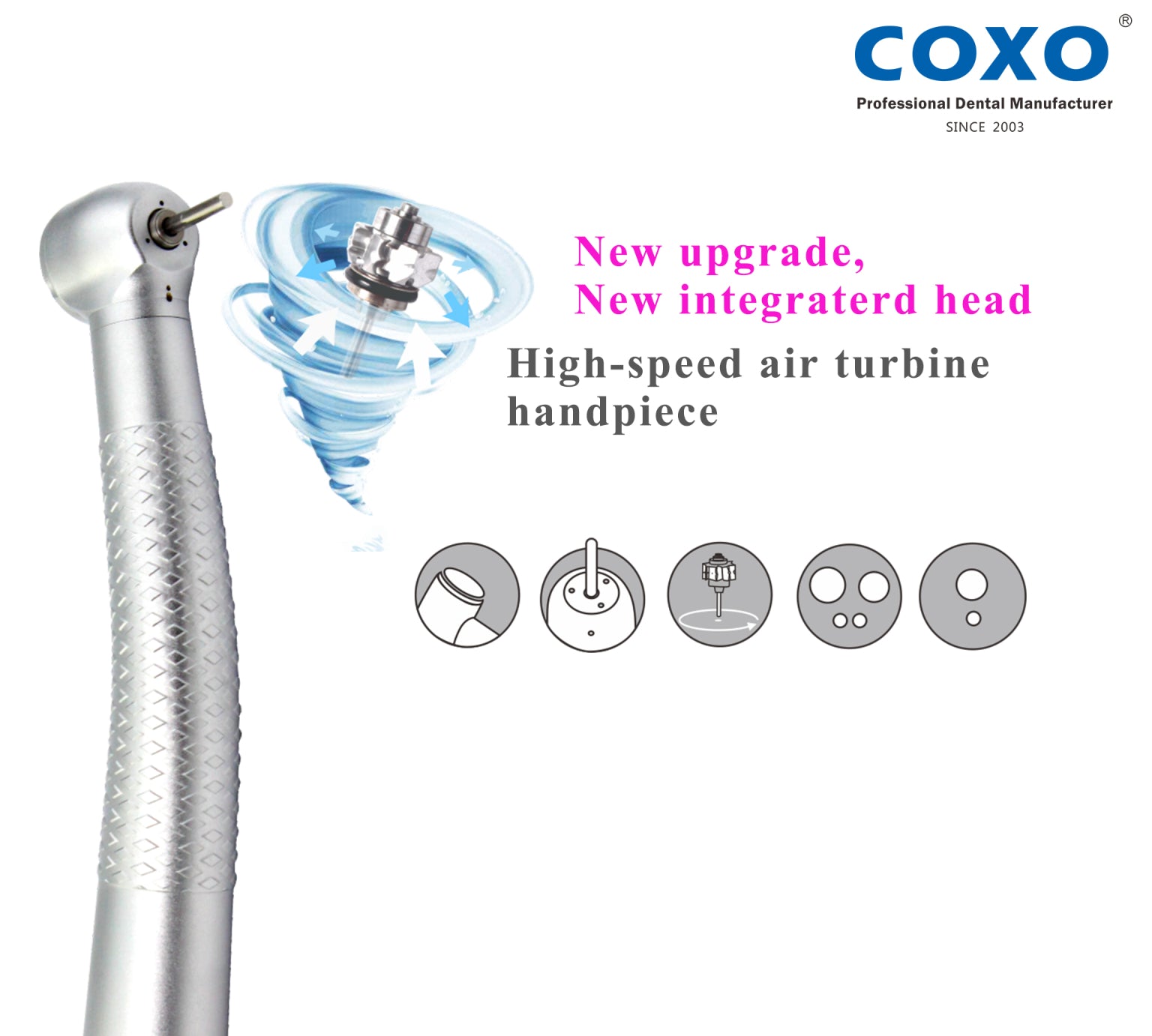 COXO CX207-A H02 High-Speed Handpiece
