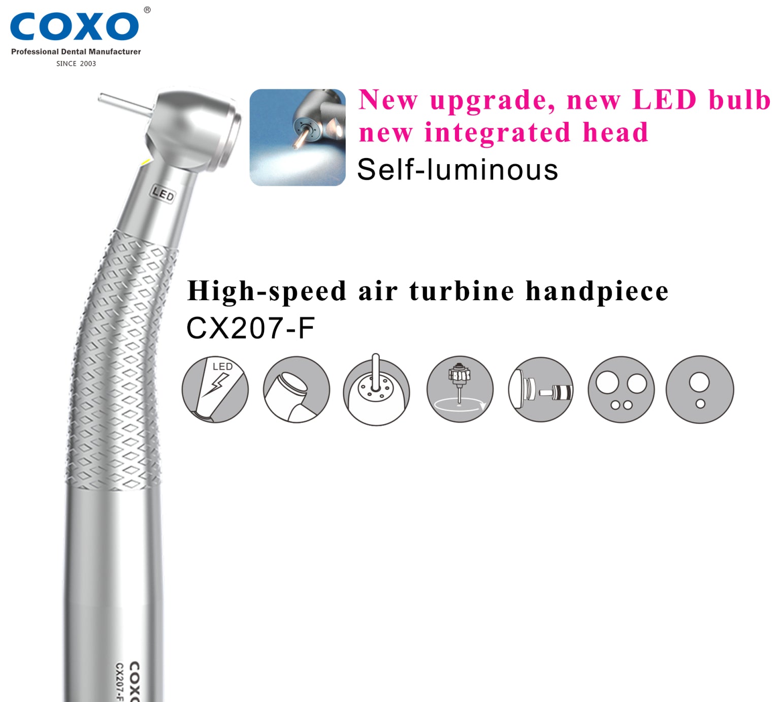 COXO CX207-F H15/H05 High-Speed Handpiece