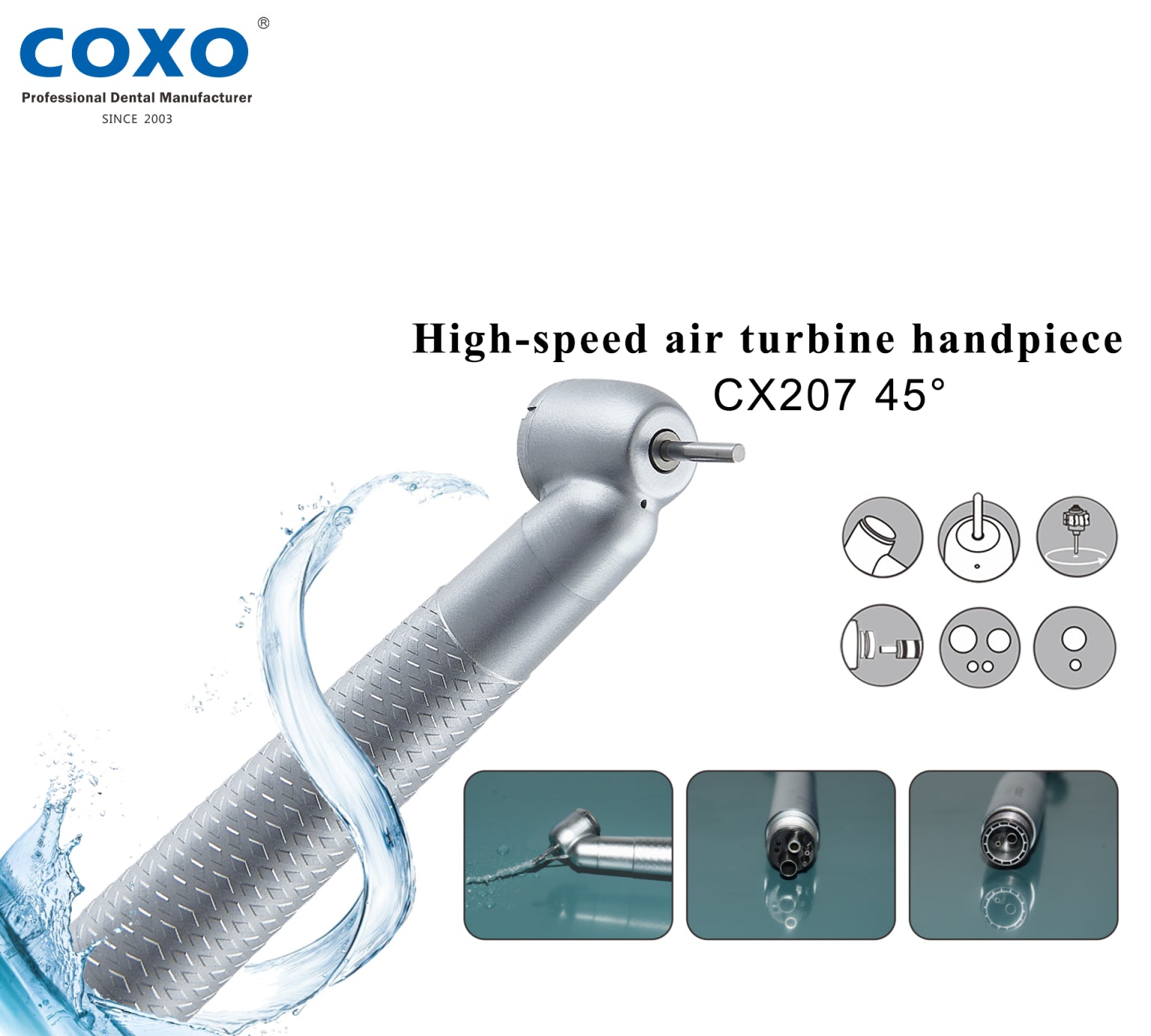 COXO CX207 45° H01 High-Speed Handpiece