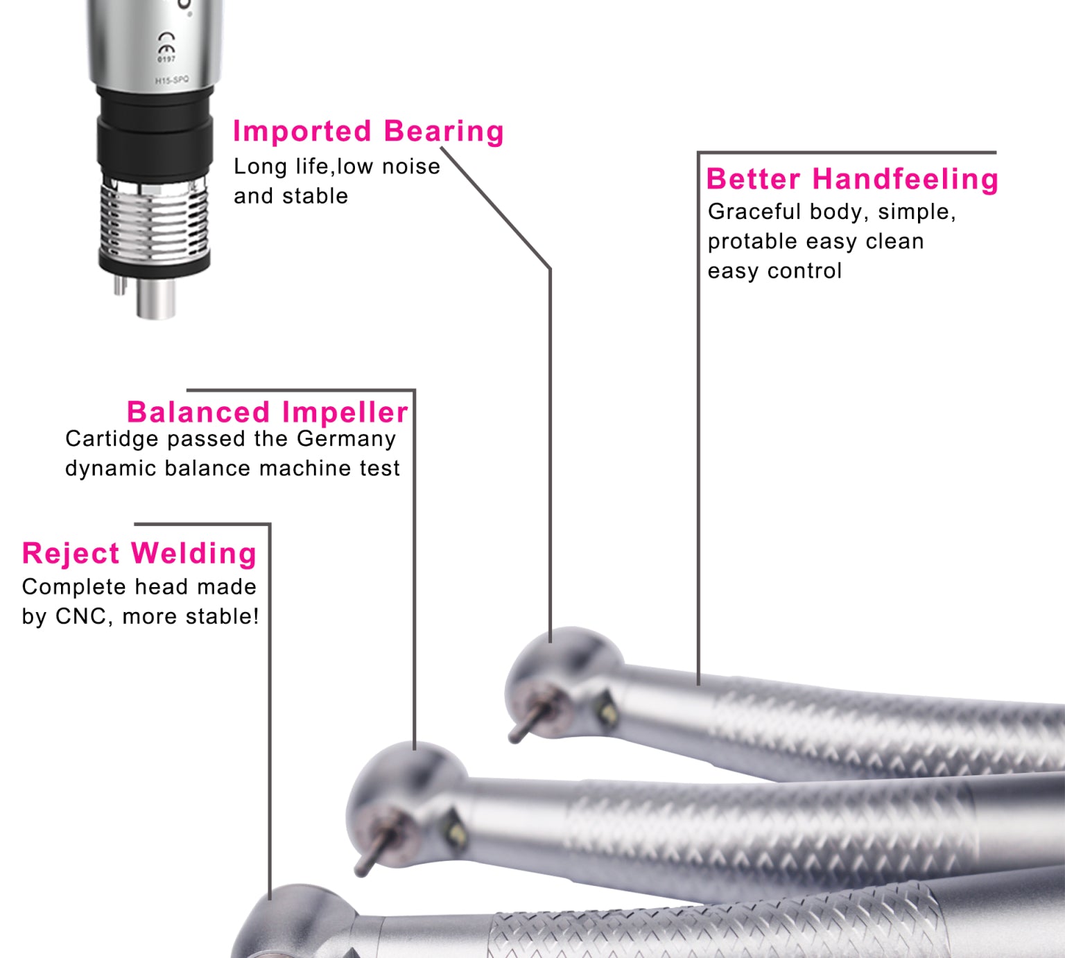 COXO CX207-F H15/H05 High-Speed Handpiece