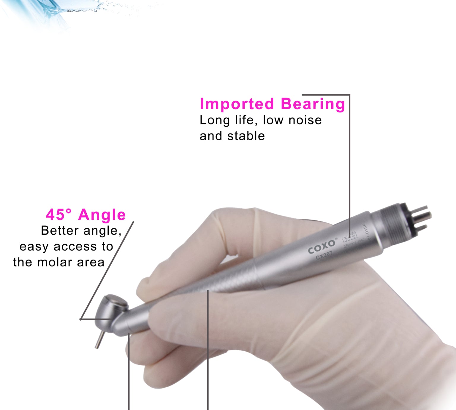 COXO CX207 45° H01 High-Speed Handpiece