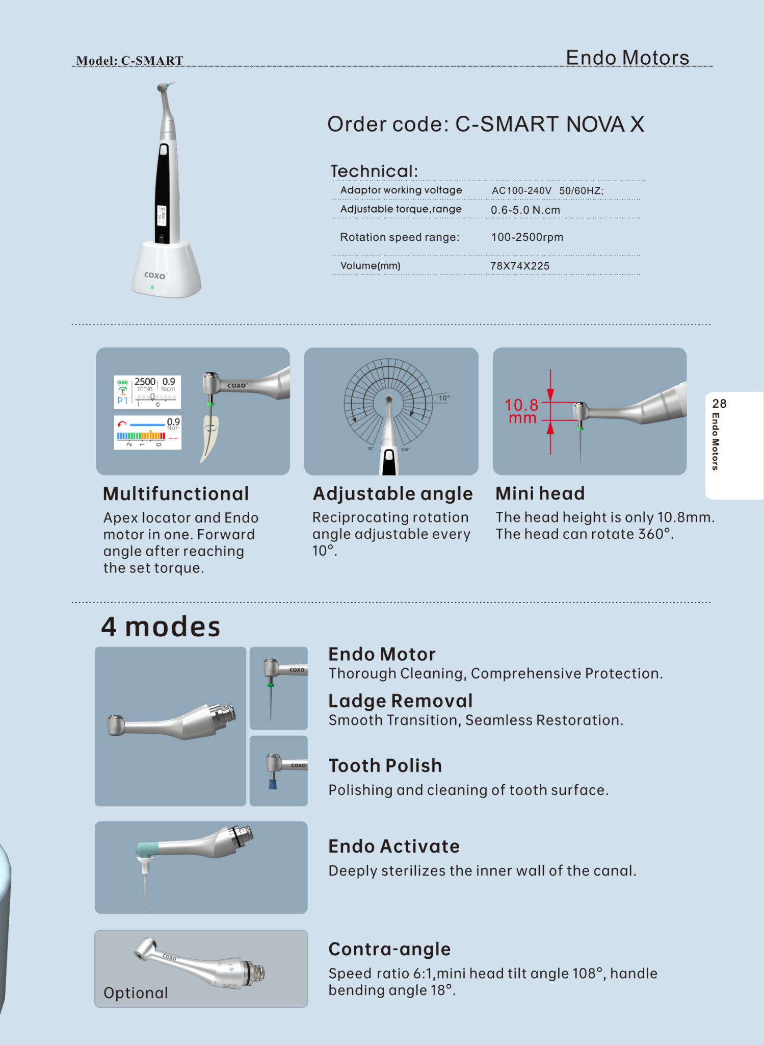 COXO C-SMART NOVA X Endo motor