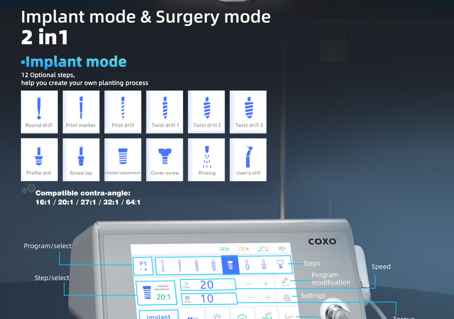 COXO C-Sailor pro+ Dental implantation system