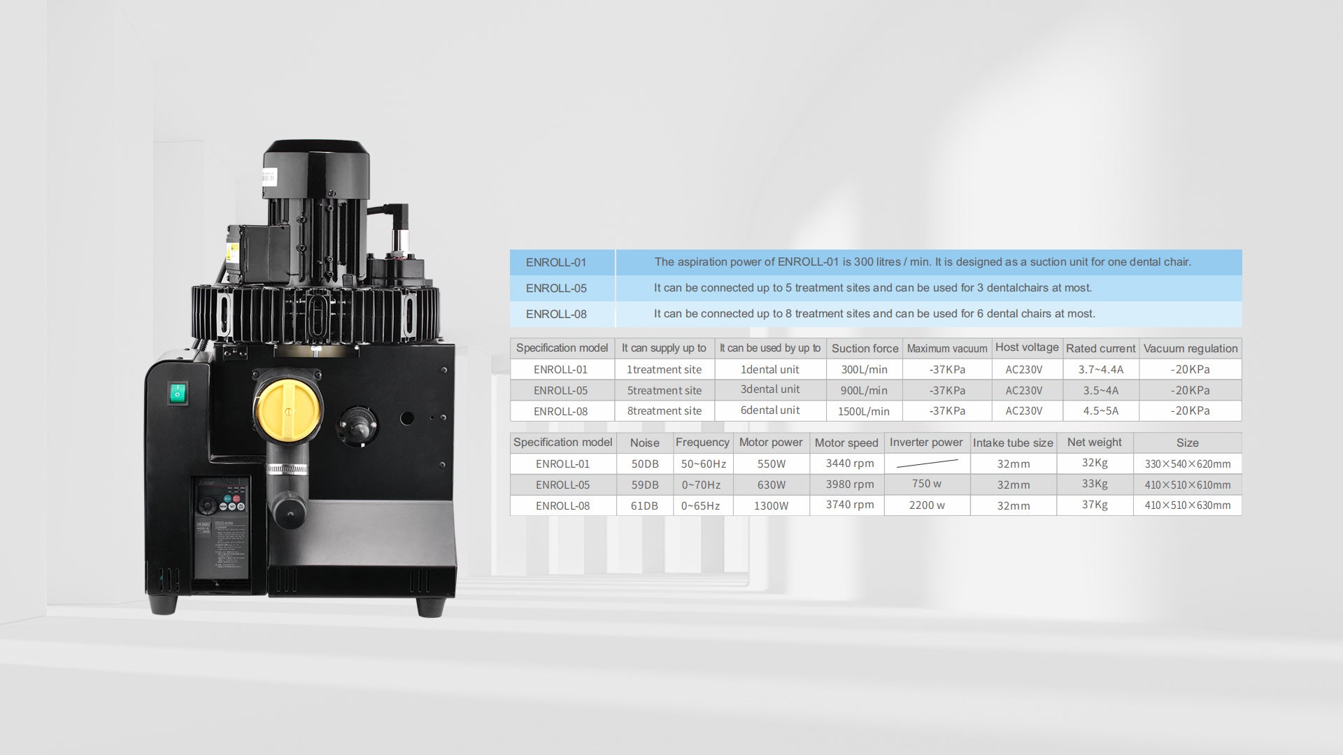 RUNYES ENROLL-08 DENTAL SUCTION MACHINE