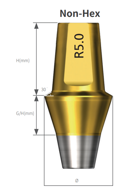 SIS Luna Duo Abutment (Non-Hex)