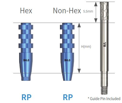 SIS Luna Titanium Impression Coping (Hex/ Non-Hex)